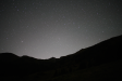 Zodiakallicht über der Wildalm, am 15- Sept. 2026, gegen 20h50 MESZ, rechts der Große Wagen, links Arktur. Bild: GW.